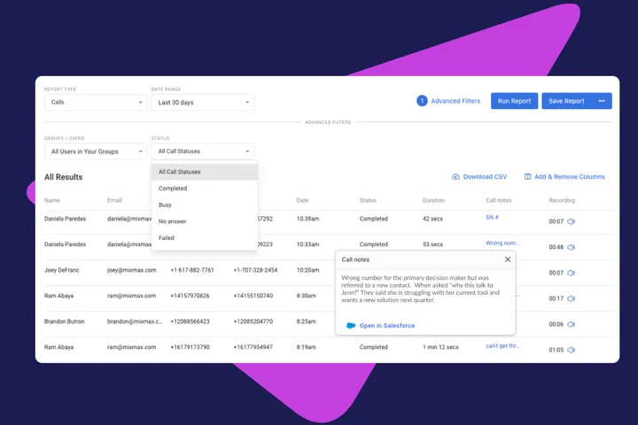 Dive Deeper into Call Reporting