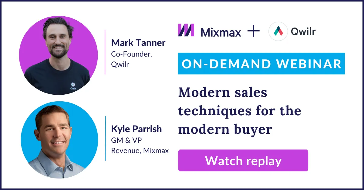Modern sales techniques webianr with qwilr