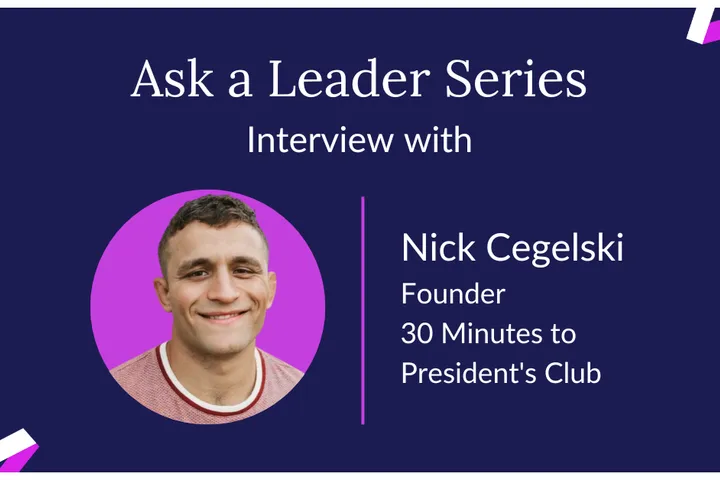 5 Burning Sales Questions for Nick Cegelski