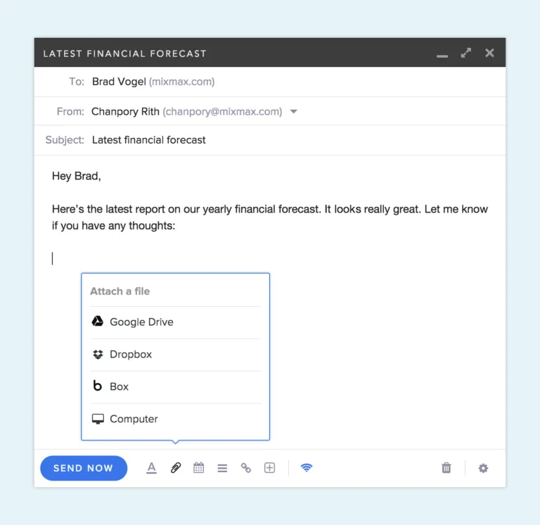 Attachments in Gmail