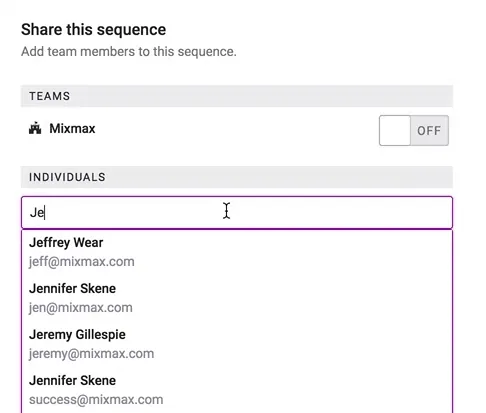 Shared Sequences