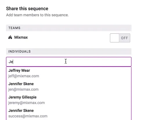Shared Sequences