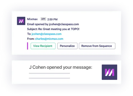 Receive alerts when your email is opened