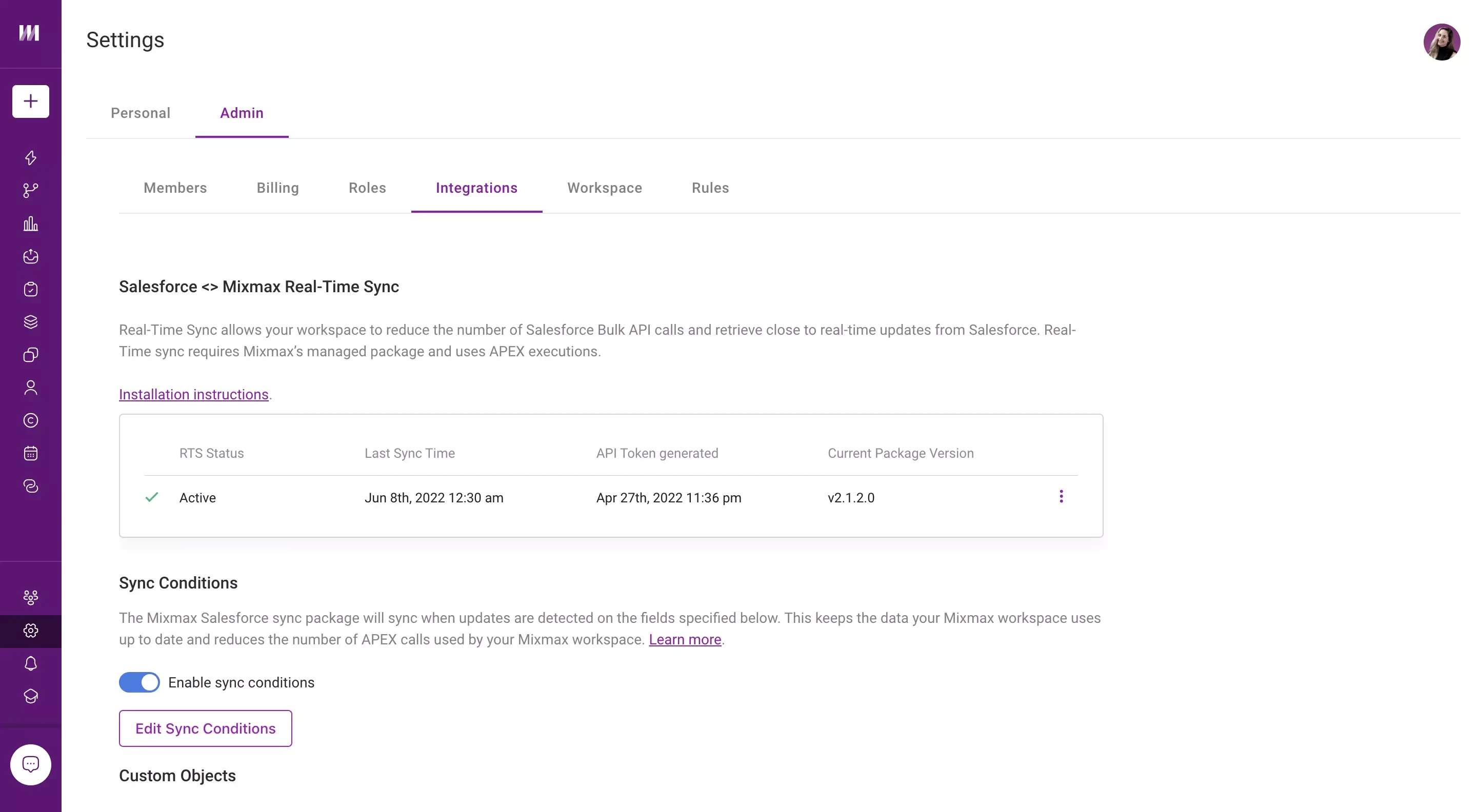 Mixmax syncs meetings and email activity to Salesforce in real time, keeping the CRM current without manual entry.
