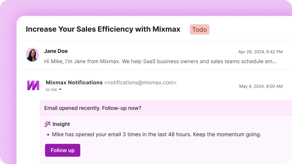 Inbox Copilot dashboard surfacing prioritized messages and follow-ups