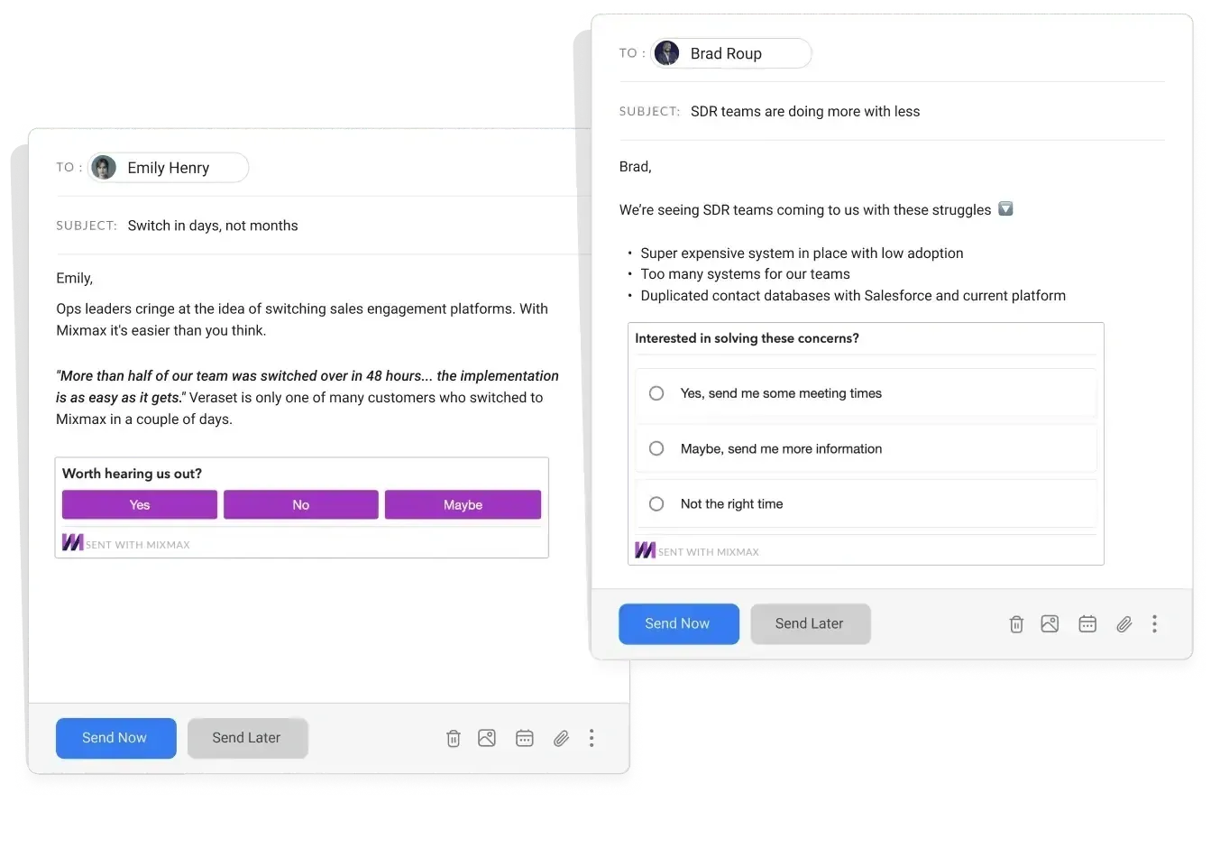 Email enhancements (YesNo & Polls)