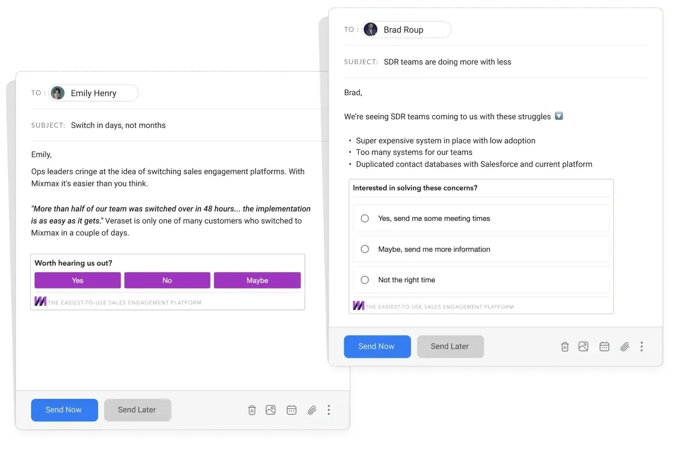 Email enhancements (YesNo & Polls)