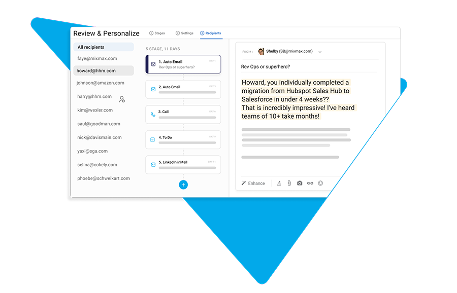 Boost response rates with personalization with Mixmax