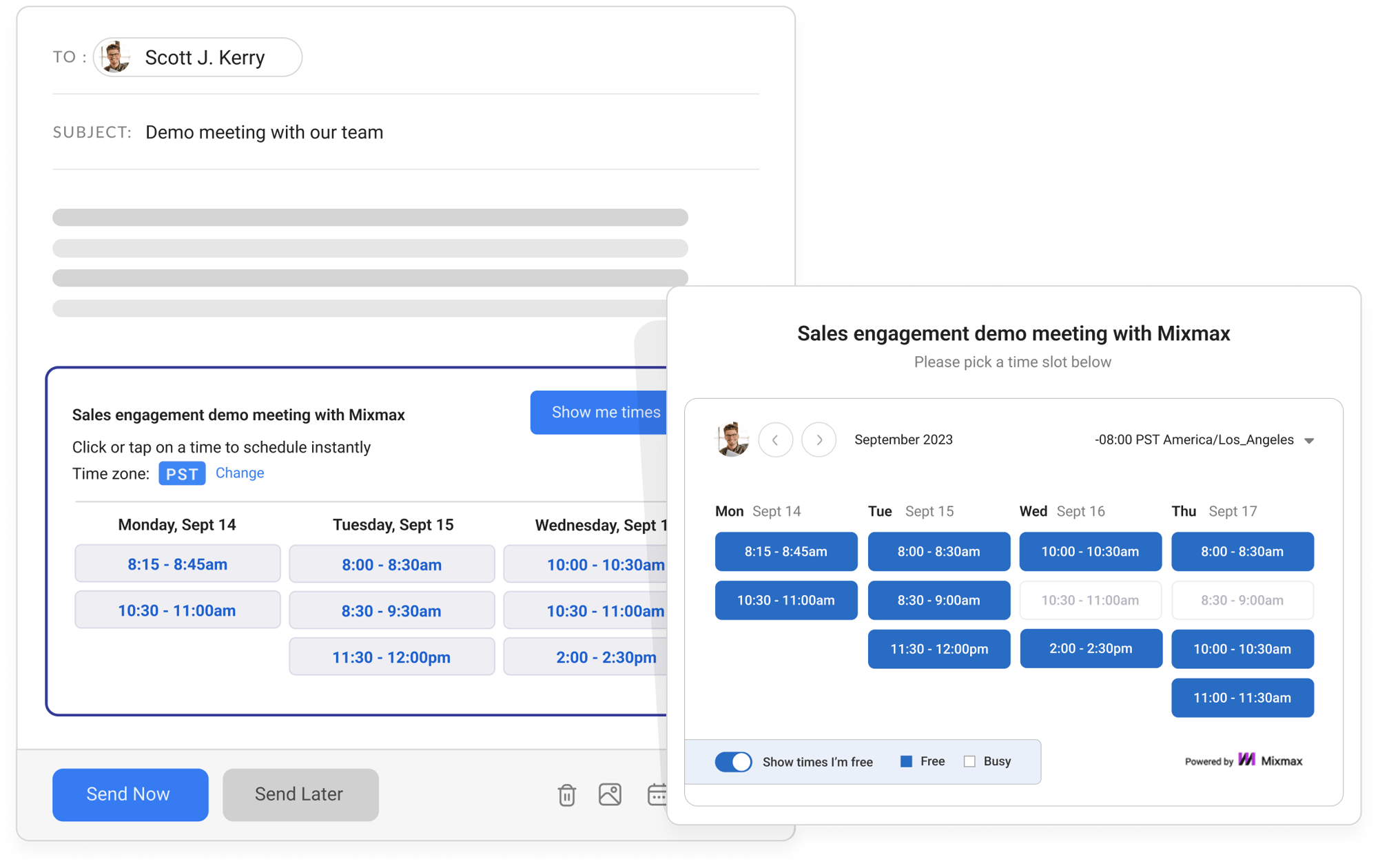 Calendar Scheduling