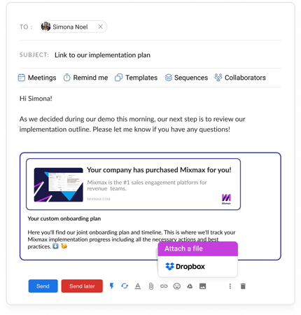 Dropbox integration1.1