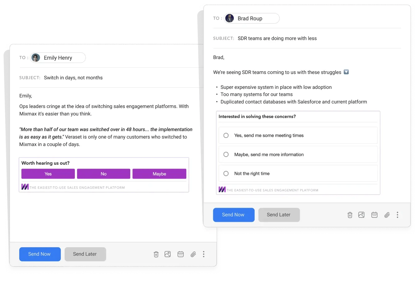 Email enhancements (YesNo & Polls)