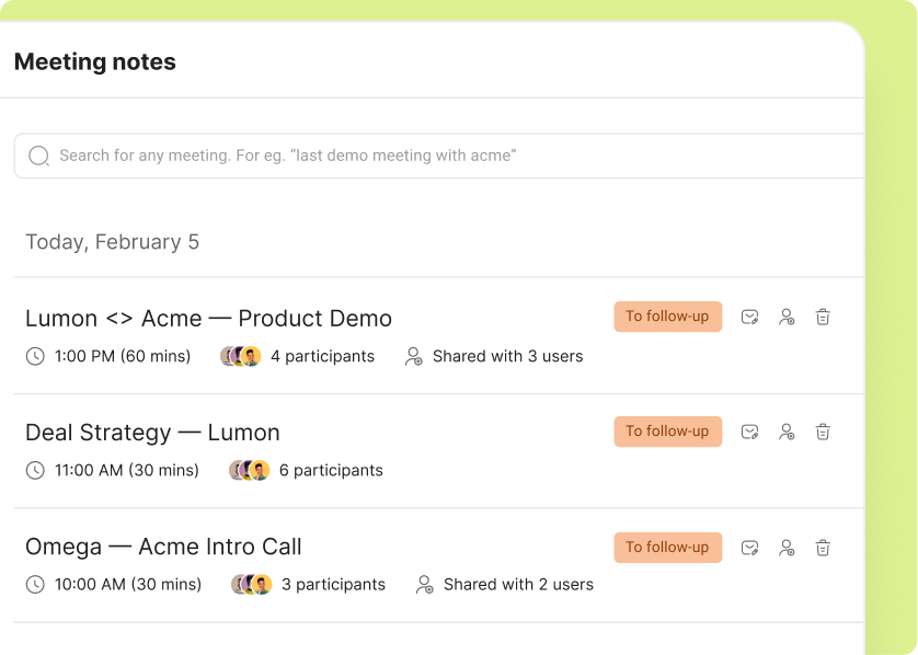 Features - Single workspaces