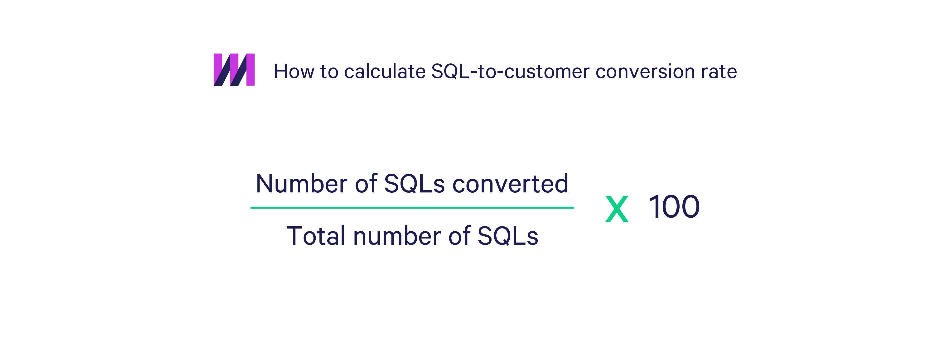 How to calculate SQL-to-customer conversion rate