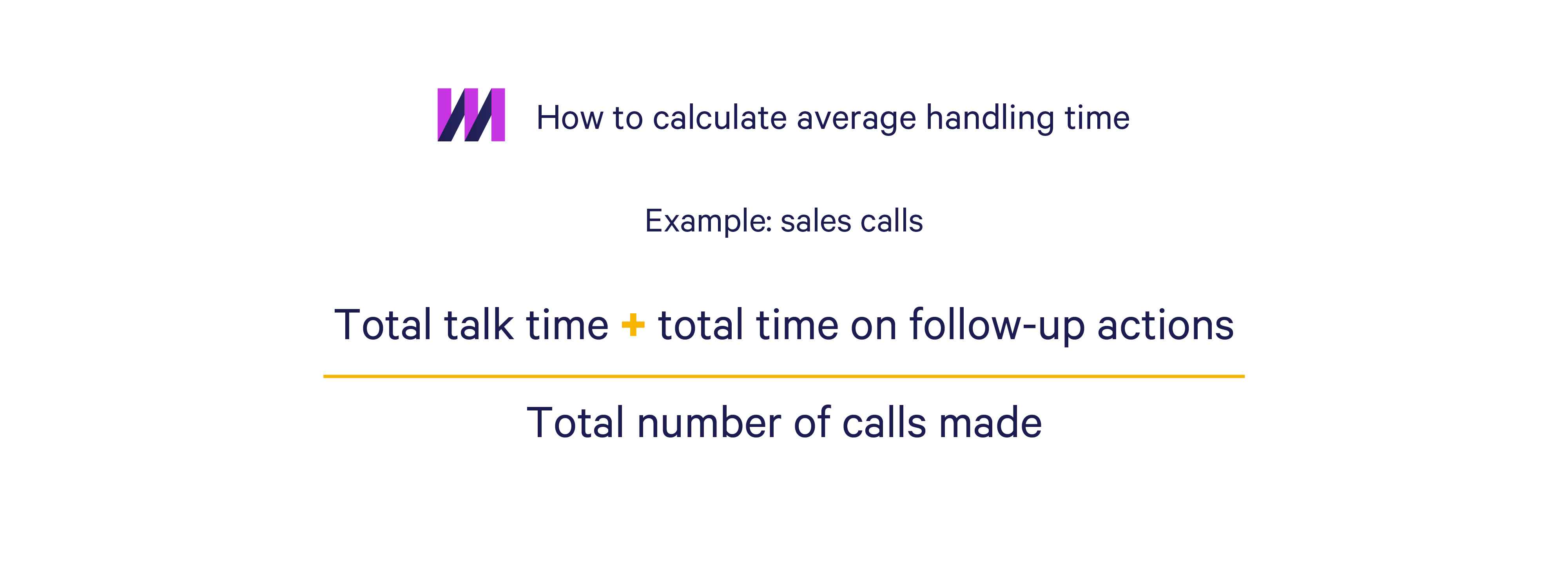 How to calculate average handling time