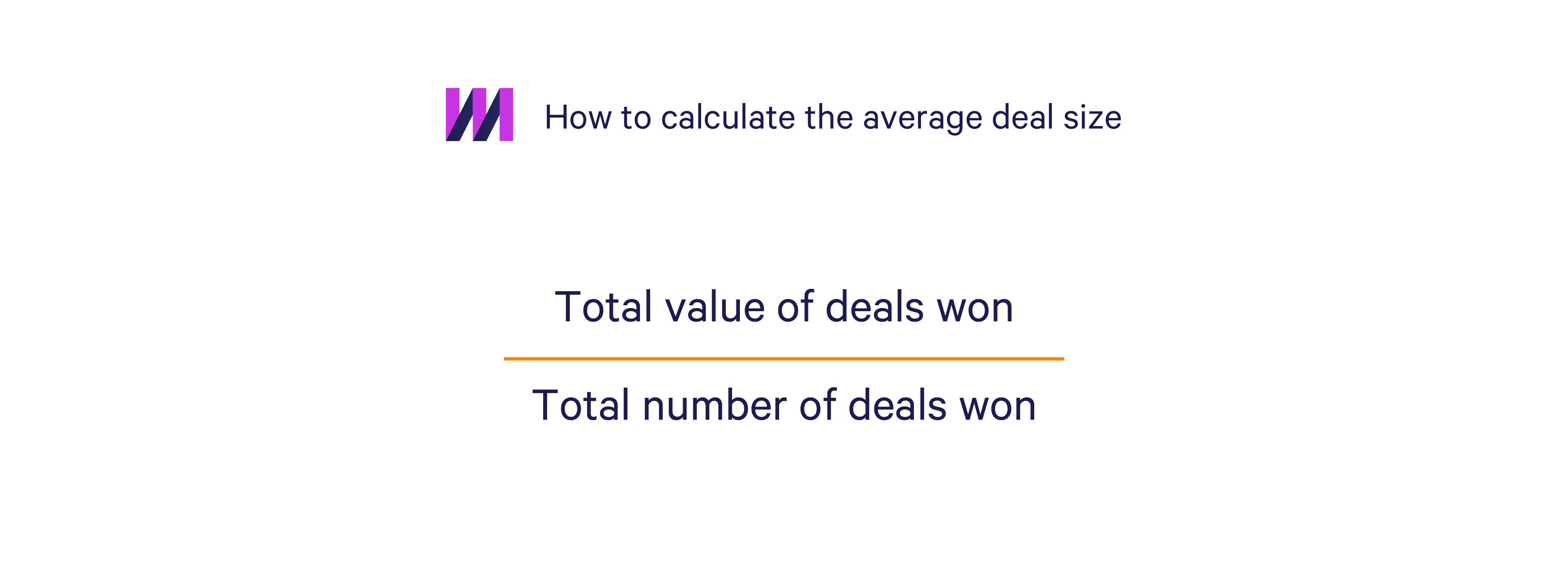 How to calculate the average deal size
