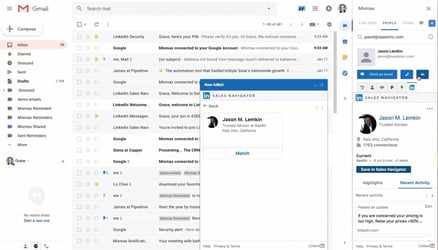 Send LinkedIn InMail & Connection requests from Gmail