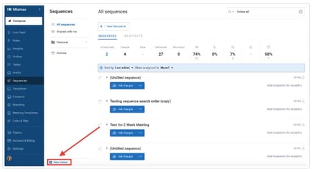 Everything in its place with Sequence folders