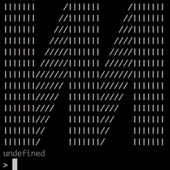 An ASCII art Mixmax logo