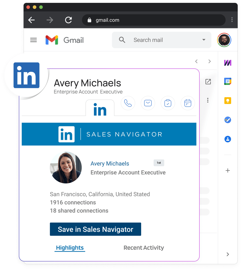 Linkedin integration - Header