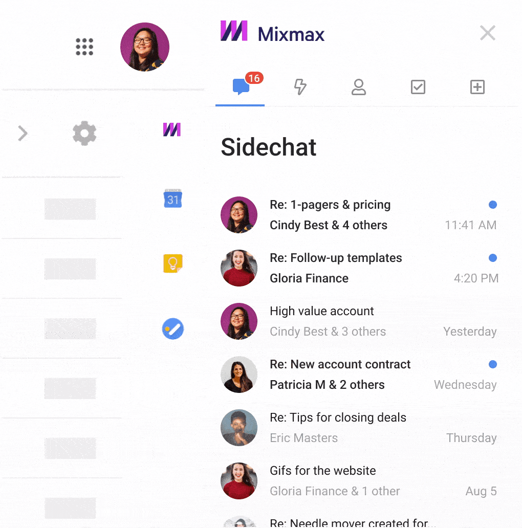 Mixmax sidechat