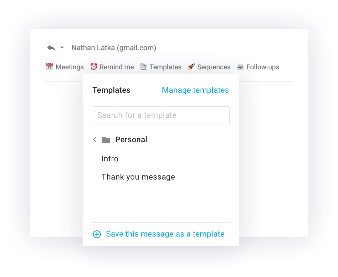 Insert open-ended sales engagement questions into email templates.