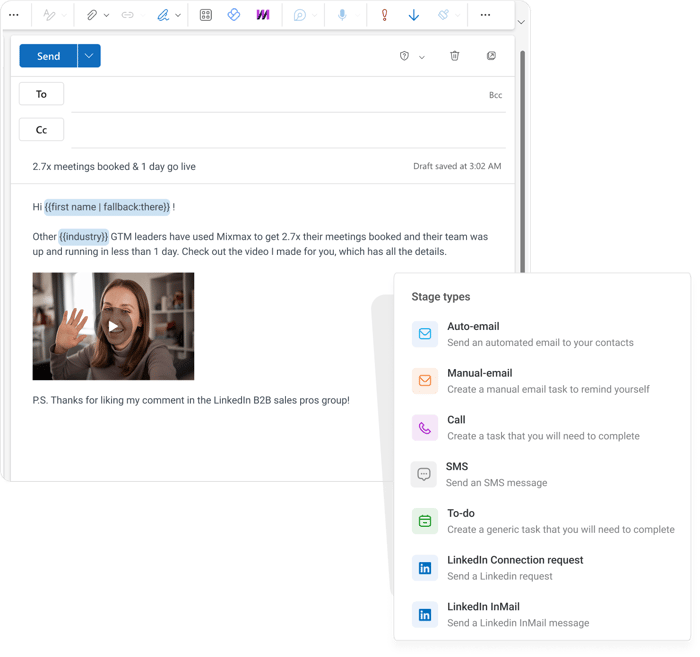 Outlook integration - Personalization