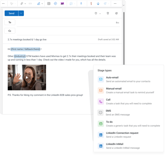 Outlook integration - Personalization