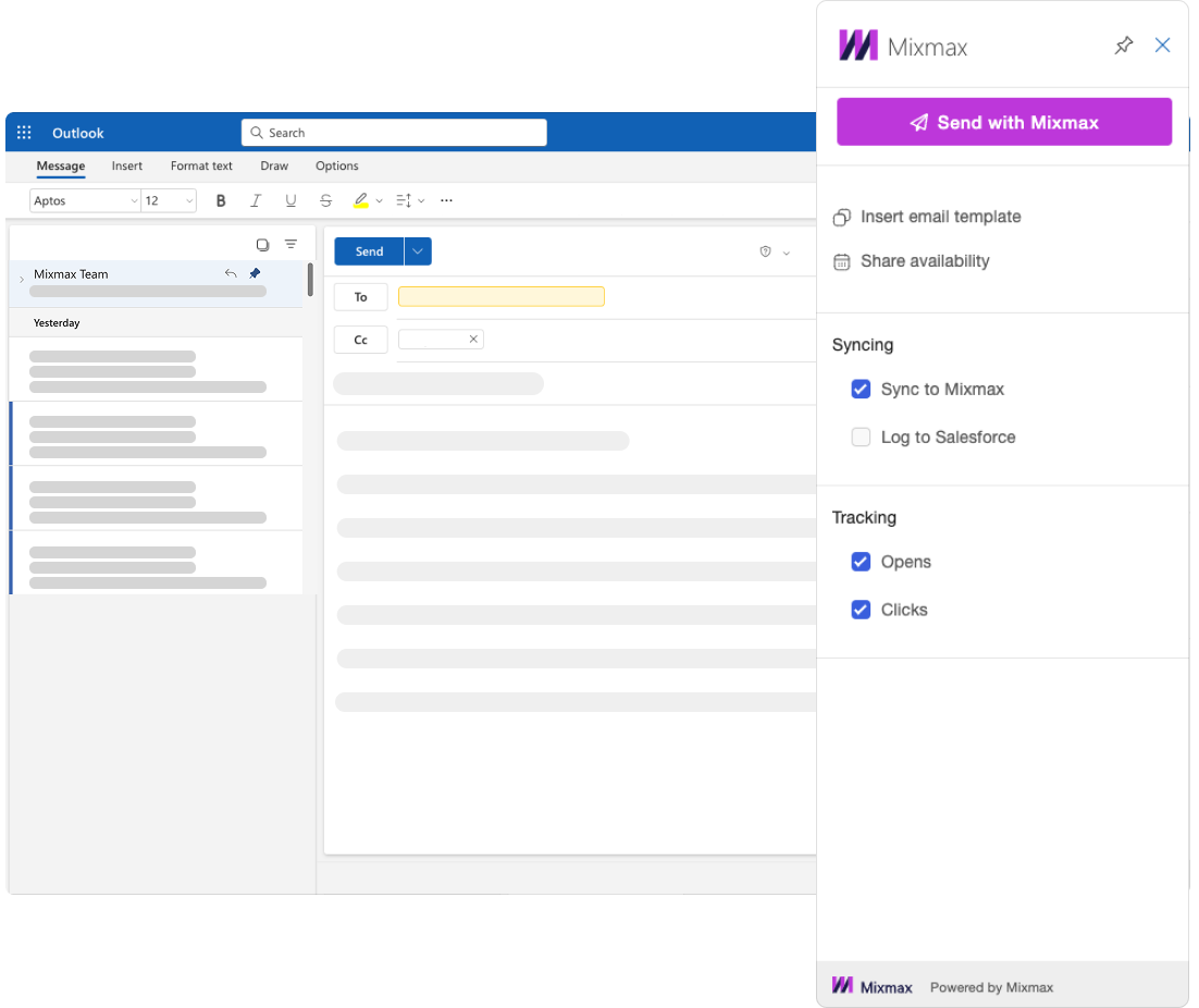 Outlook integration - Tracking3