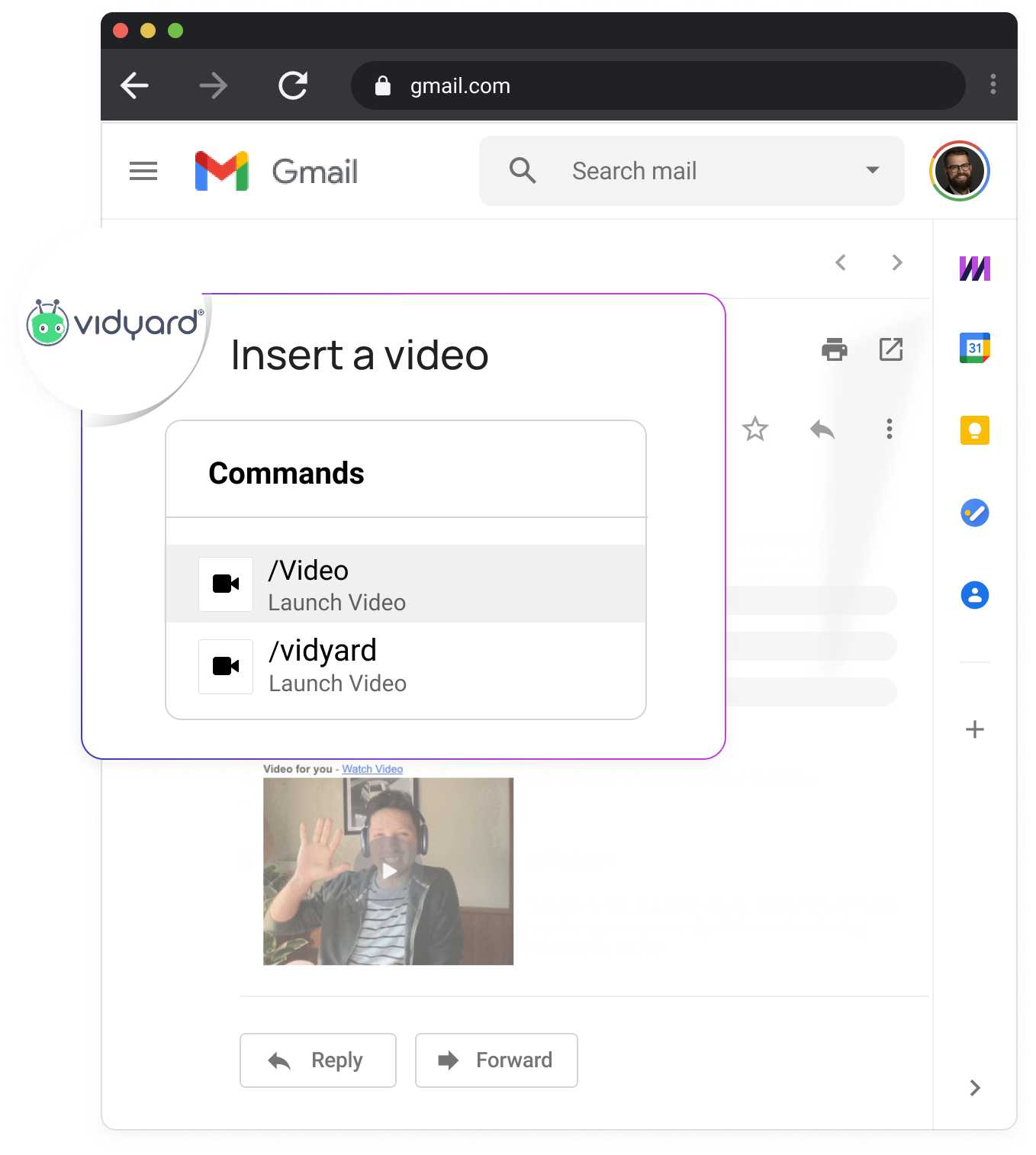Vidyard integration - Header