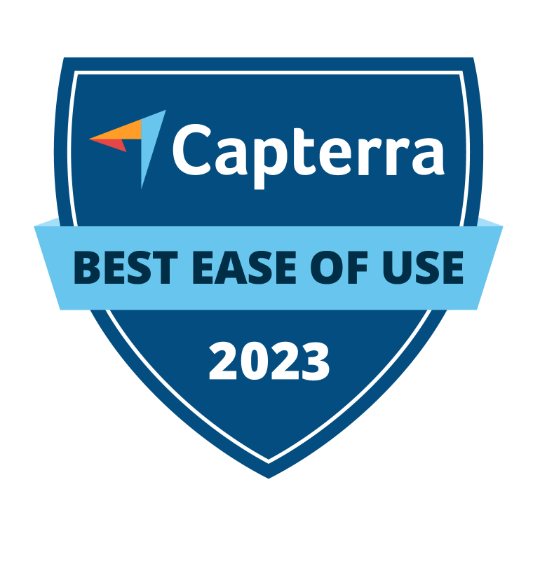 Capterra ease of use 2023 badge