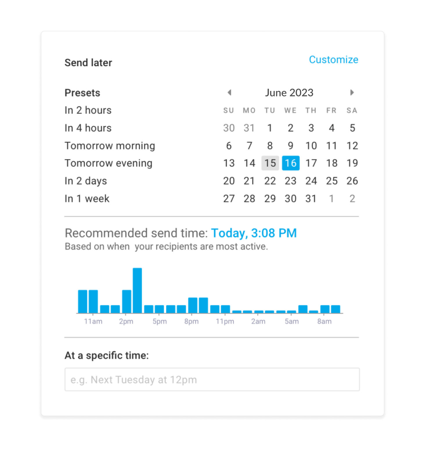 Mixmax AI Recommended Send Times