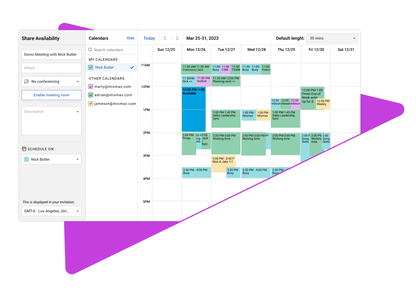Google calendar shared team meetings