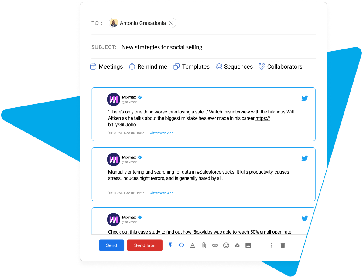 Social selling with mixmax
