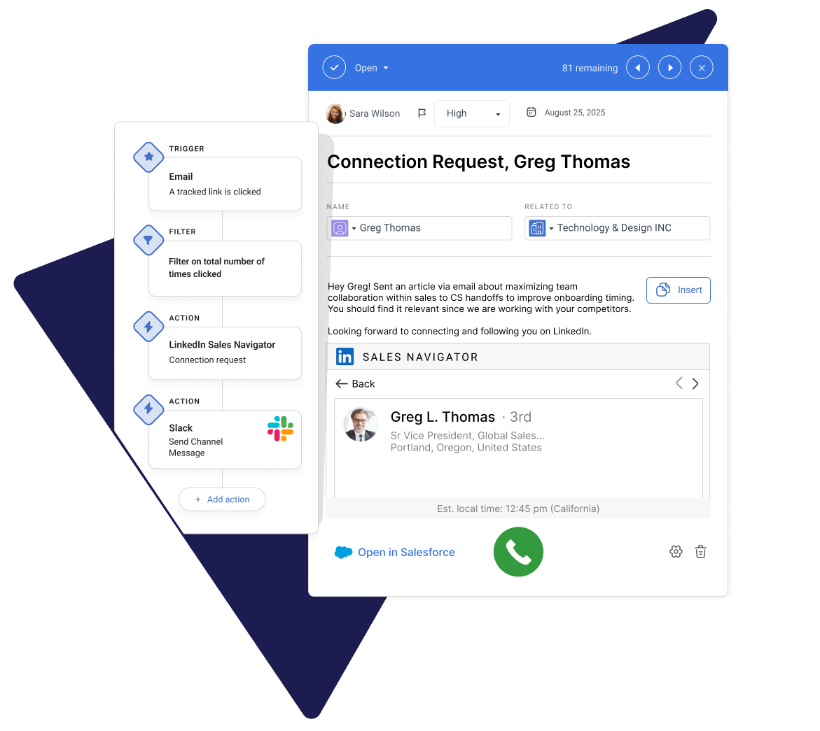 Automate linkedin connection requests