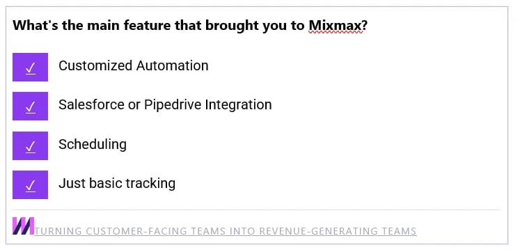 Mixmax poll