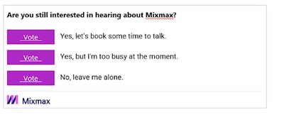 Mixmax polls