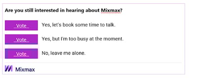 Mixmax polls
