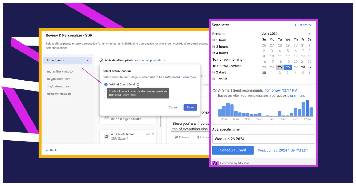 AI Smart Send: how to optimize send times with an AI email scheduler