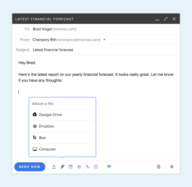 Attachments in Gmail