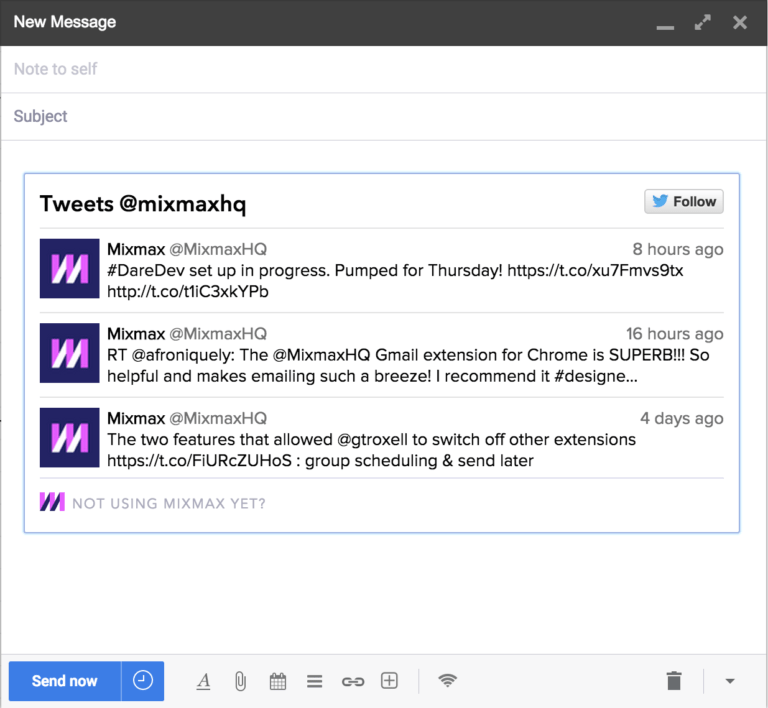 Twitter Feed in Emails: How to Embed it the Right Way?