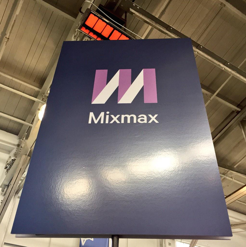 Mixmax foamcore sign