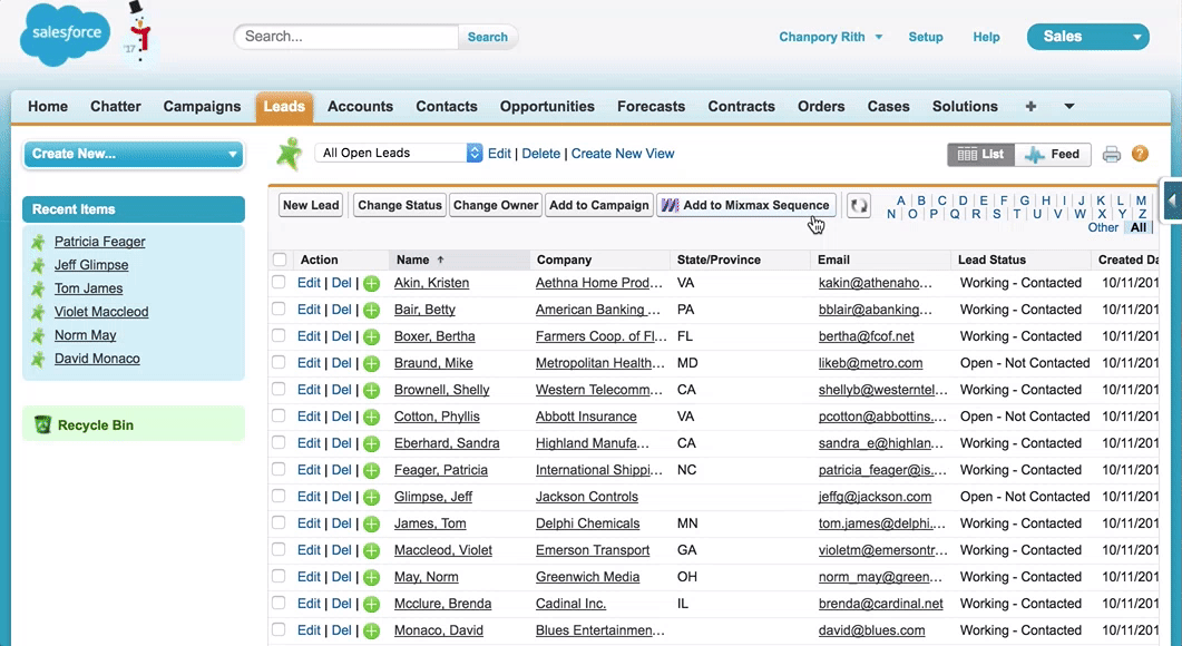 Mixmax inside your Salesforce