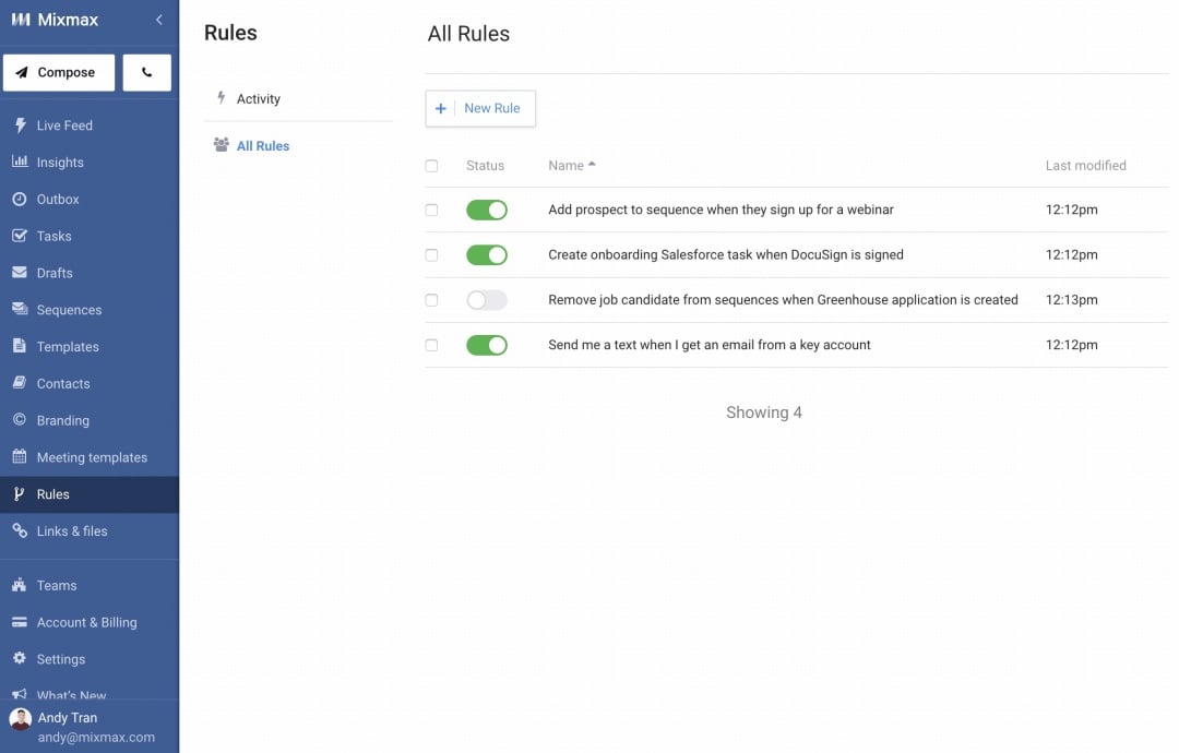 10x Your Team’s Productivity with Mixmax Rules