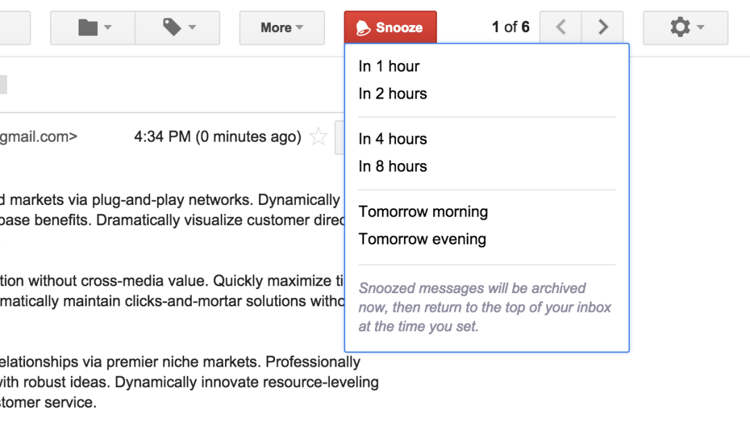 Achieve Inbox Zero Faster with Mixmax Snooze | Mixmax