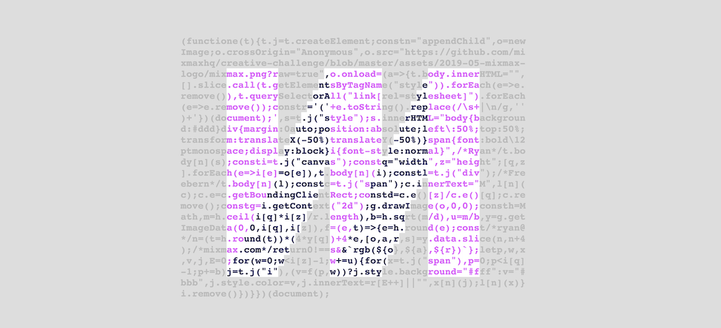Mixmax Creative Code Challenge, May 2019 | Mixmax