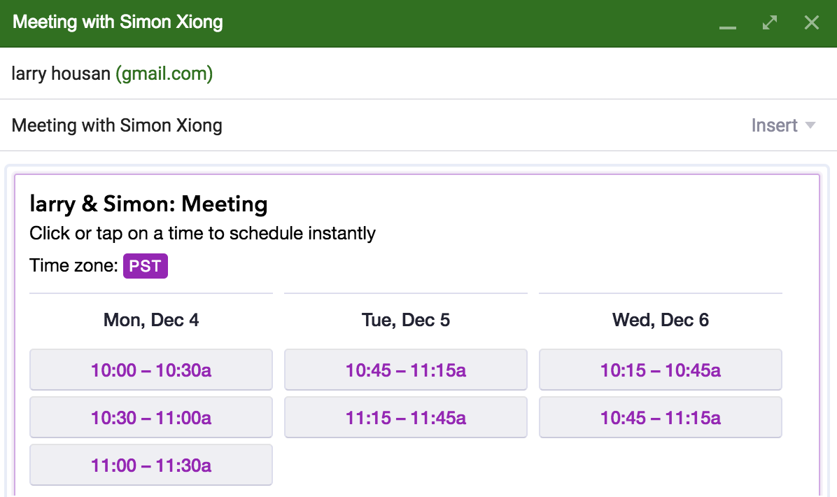 Mixmax Meeting Picker