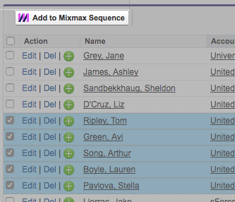 Add to Sequence button