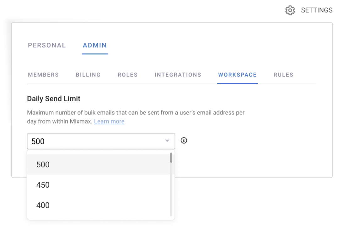 Tighter controls for admins: Introducing daily send limits | Mixmax