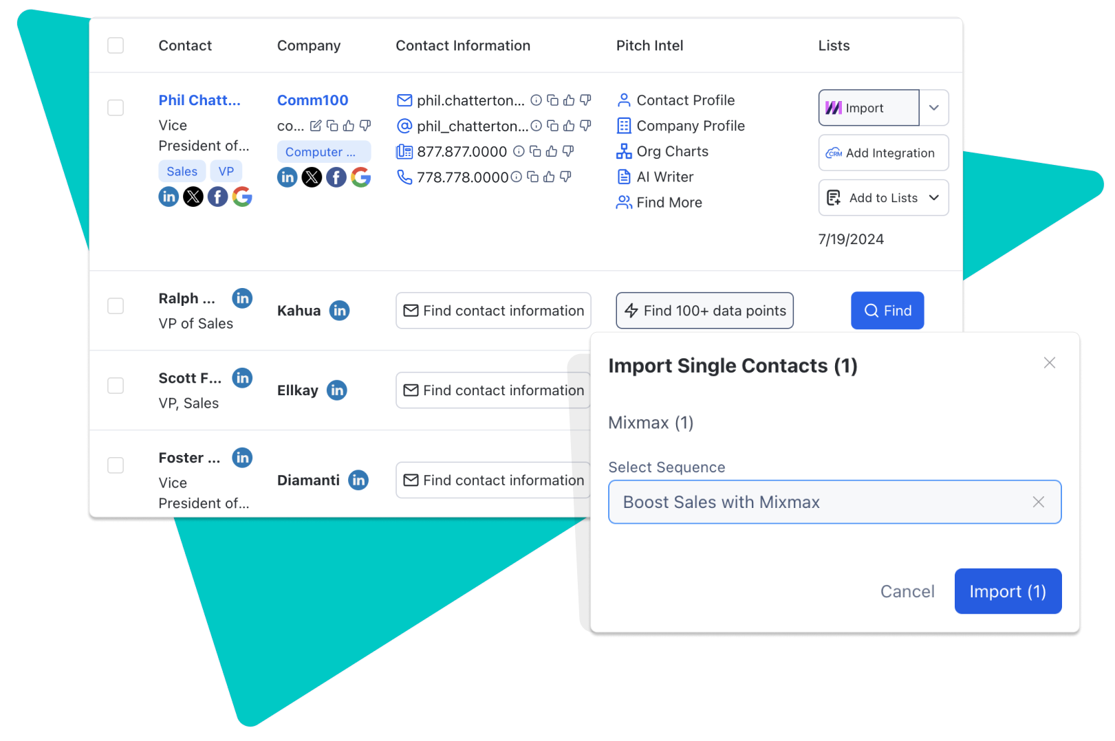 NEW Mixmax and Seamless.AI Integration