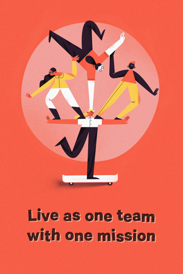 Live as one team with one mission